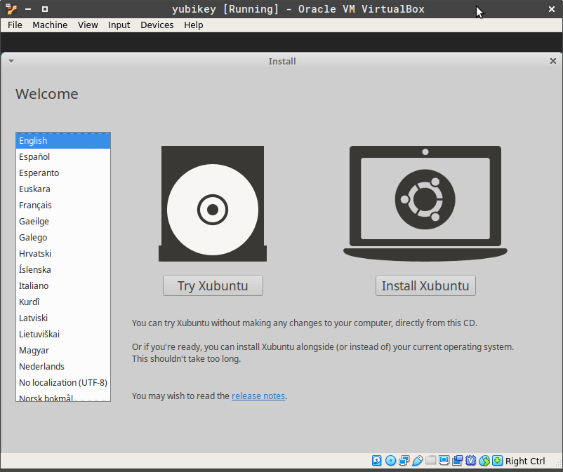 Choose Install Xubuntu